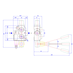 DISTRIBUTORE MODELLO BASIC A 1 LEVA SEMPLICE EFFETTO 40 LITRI