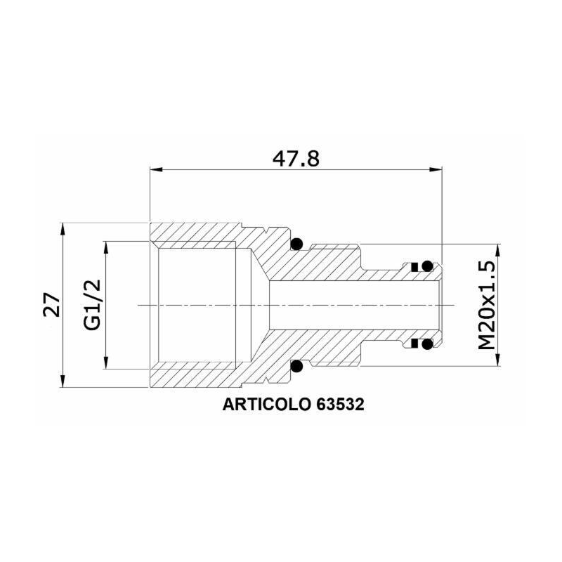 BUSSOLA CARRY-OVER PER BASIC 3/8"