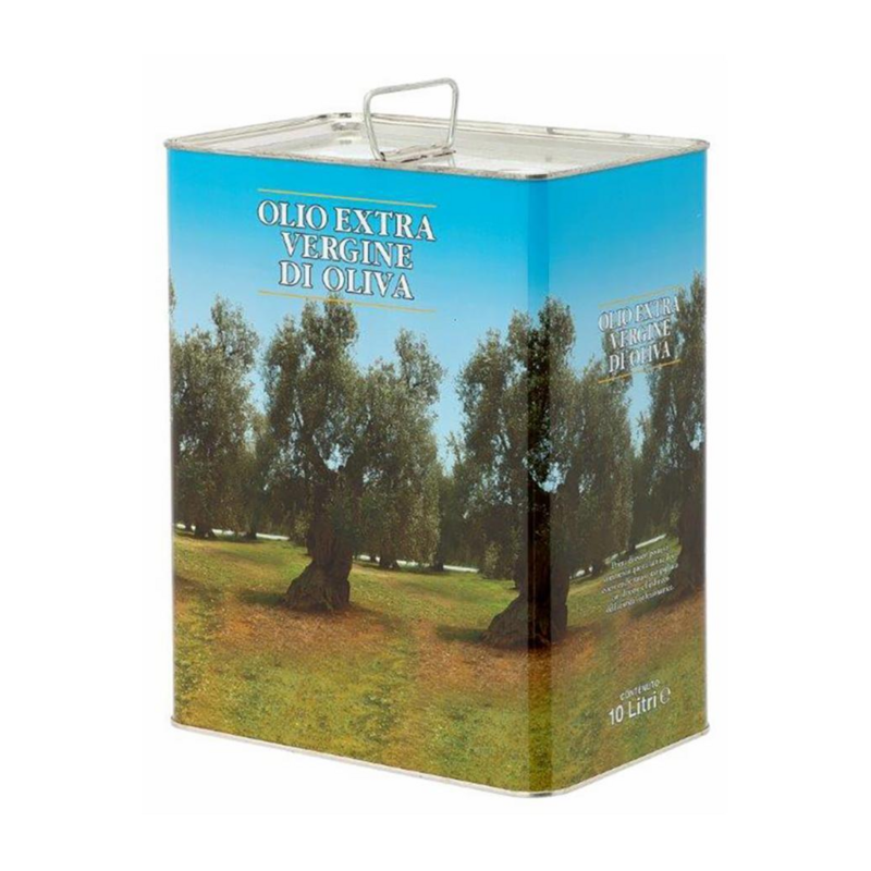 Latta per Olio 10lt rettangolare4 colori  foro D42