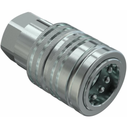 INNESTO RAPIDO A VALVOLA FEMMINA PUSH-PULL DA 1/2" NPT FASTER