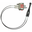 DISTRIBUTORE WALVOIL MODELLO SD5 A 2 LEVE DOPPIO EFFETTO 40 LITRI CON LEVA CLOCHE E CAVI L.1500mm