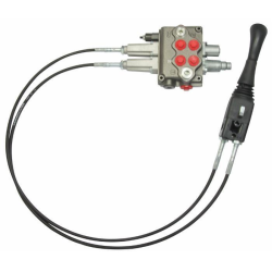 DISTRIBUTORE WALVOIL MODELLO SD5 A 2 LEVE DOPPIO EFFETTO 40 LITRI CON LEVA CLOCHE E CAVI L.1500mm