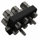 PIASTRA MULTICONNESSIONE PARTE MOBILE DA  1/2" 4 LINEE FASTER