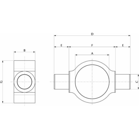 Bascula Ø105 perni Ø45