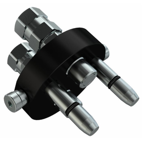 PIASTRA MULTICONNESSIONE PARTE MOBILE DA  3/8" FILETTO 1/2” 2 LINEE FASTER