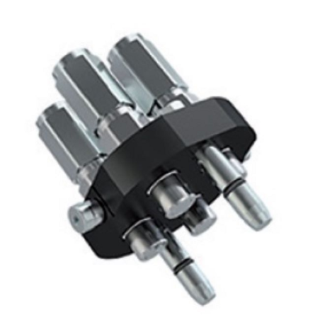 PIASTRA MULTICONNESSIONE PARTE MOBILE DA  3/8" FILETTO 1/2” 4 LINEE FASTER