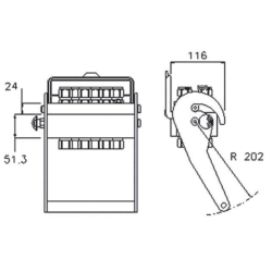 PIASTRA MULTICONNESSIONE PARTE FISSA DA  3/8" FILETTO 1/2” 6 LINEE FASTER