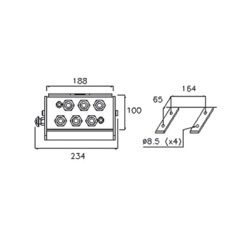 PIASTRA MULTICONNESSIONE PARTE MOBILE DA  3/8" FILETTO 1/2” 6 LINEE FASTER