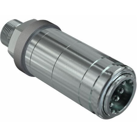INNESTO RAPIDO A VALVOLA FEMMINA PUSH-PULL FASTER DA 1/2" FILETTO MASCHIO 3/4”-16 UNF