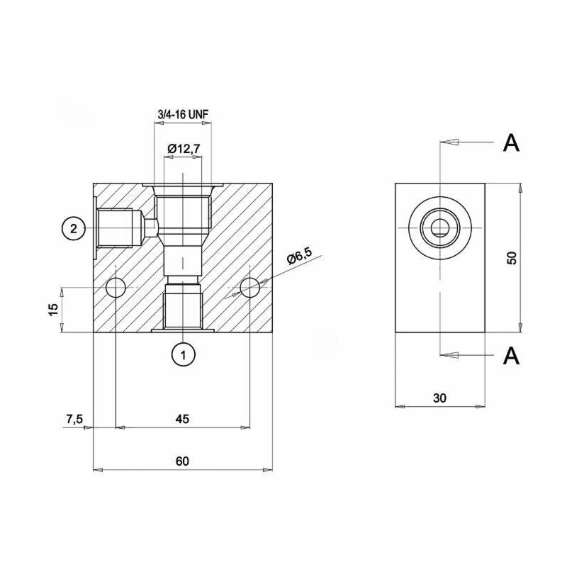 CORPO IN ALLUMINIO PER VALVOLE ELETTRICHE A 2 VIE