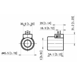 BOBINA 12VDC PER ELETTRODISTRIBUTORE PROPORZIONALE
