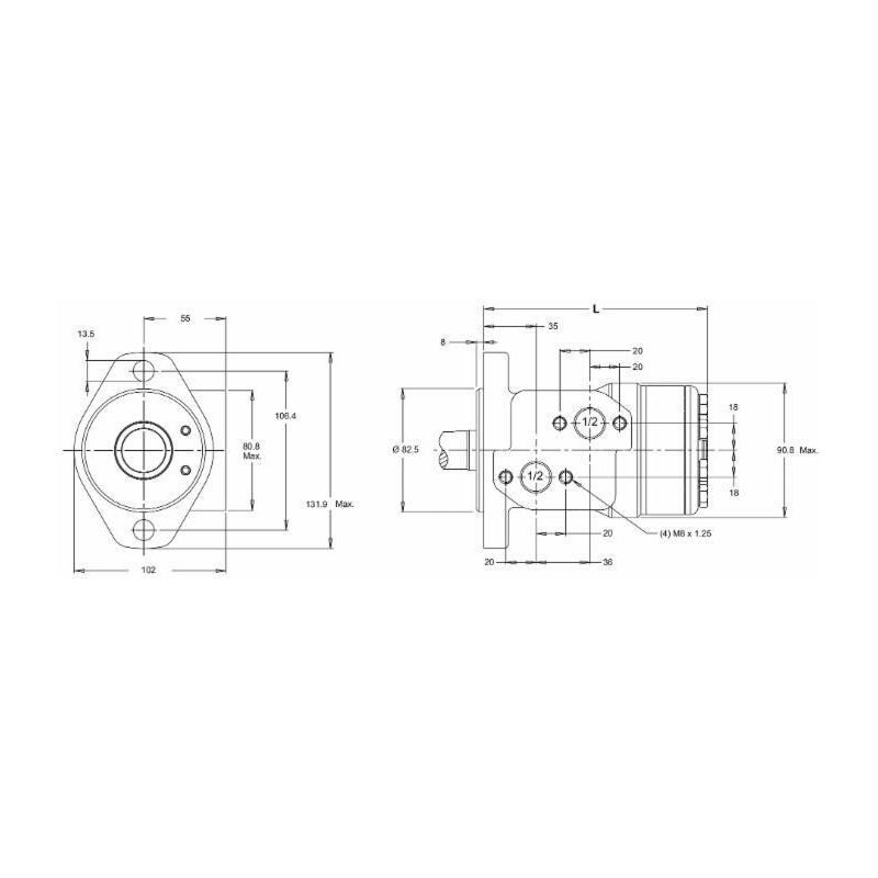 MOTORE ORBITALE DANFOSS WP160