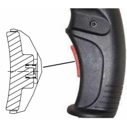 PULSANTE DI SICUREZZA PER IMPUGNATURE ERGONOMICHE