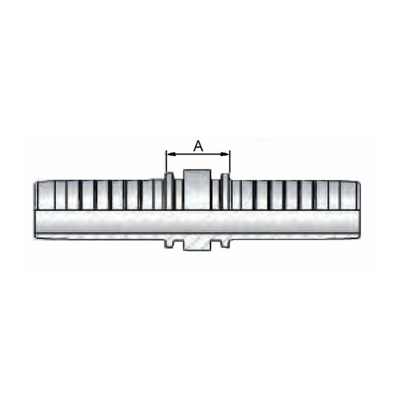 Raccordo femmina diritto JIS 60° (Komatsu) M30x1,5 tubo 3/4"