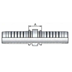 Raccordo femmina diritto JIS 60° (Komatsu) M42x1,5 tubo 1"1/2"