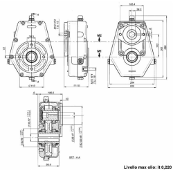 Riduttore Gruppo 3 rapporto 2:1 per motori orbitali albero ø 25 mm