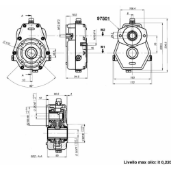 Riduttore Gruppo 3 rapporto 3:1 per motori orbitali albero ø 25 mm