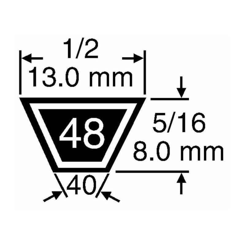 CINGHIA UNIVERSALE 1/2"X78"