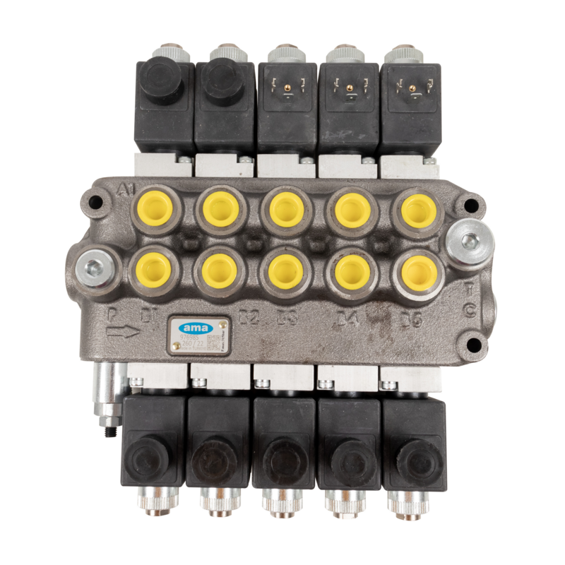 Distributore elettrico Basic da 3/8" a 5 sezioni