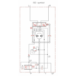 Idroguida DANFOSS VSPP 80cc tipo "LS" a centro aperto con valvola prioritaria incorporata