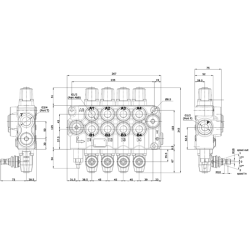 DISTRIBUTORE  MODELLO BASIC A 4 LEVE DOPPIO EFFETTO 80 LITRI