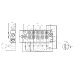DISTRIBUTORE  MODELLO BASIC A 5 LEVE DOPPIO EFFETTO 80 LITRI