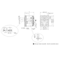 Motore ad ingranaggi gruppo 3 da 34 cc reversibile