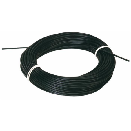 GUAINA PLASTIFICATA NERA Ø 10MM