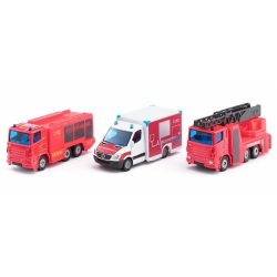 SET DI SERVIZI DI SOCCORSO CON 3 MODELLI SIKU 6326