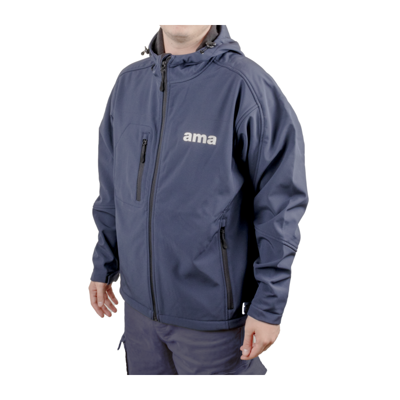 GIACCA SOFTSHELL 3 STRATI BLU TG XL AMA