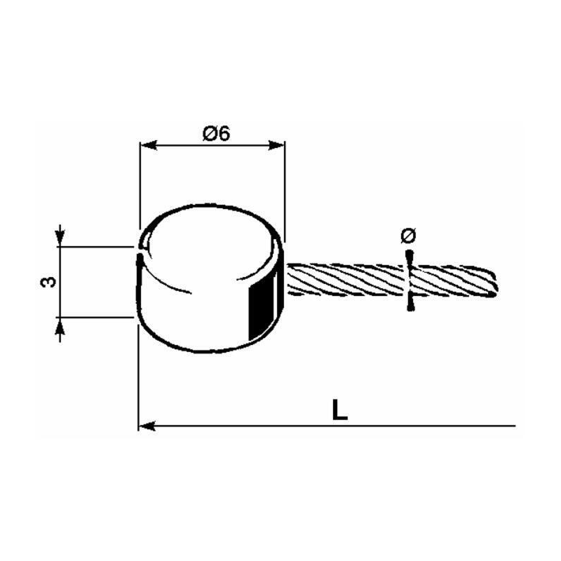 FILO ACCELERATORE Ø 1,6 X 2000 MM