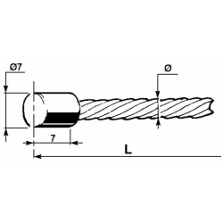 FILO FRENO/FRIZIONE 2,5X2500MM