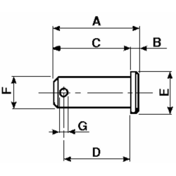 PERNO PER FORCELLA Ø 12MM. CONF.2 PZ