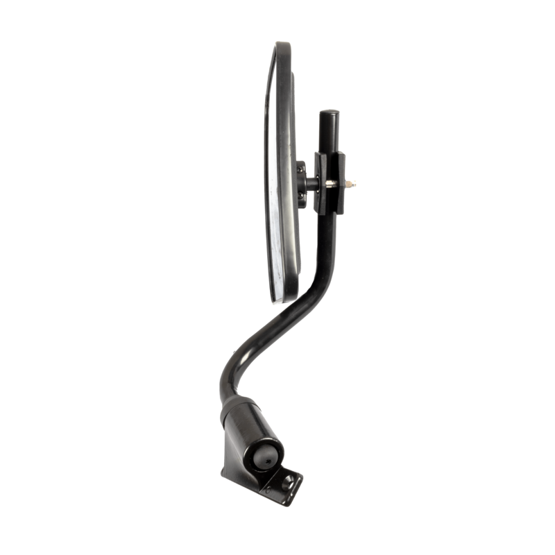 Specchio retrovisore completo dx, misure braccio Ø 20 mm lunghezza 267 mm, coppa specchio 231x174 mm