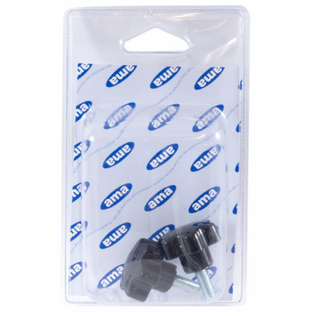 VOLANTINO 6 LOBI MASCHIO Ø 50, FILETTO M10. BLISTER 2 PZ