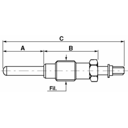 CANDELETTA 24V ADATTABILE FIAT RIF. 975331