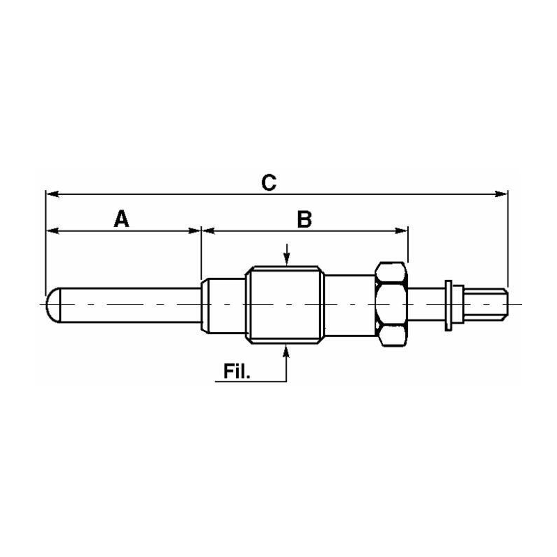 CANDELETTA 24V ADATTABILE FIAT RIF. 975331