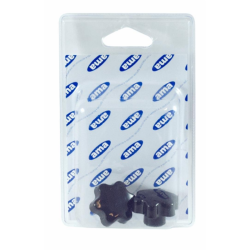VOLANTINO 6 LOBI FEMMINA Ø 50MM, FILETTO M12. BLISTER 2 PZ
