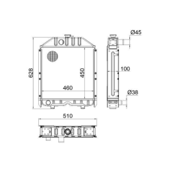 RADIATORE ADATTABILE RIF 5153481