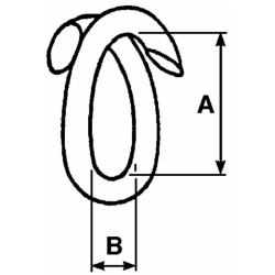 FALSA MAGLIA MISURA INTERNA 32 MM PER CAVO Ø6 MM