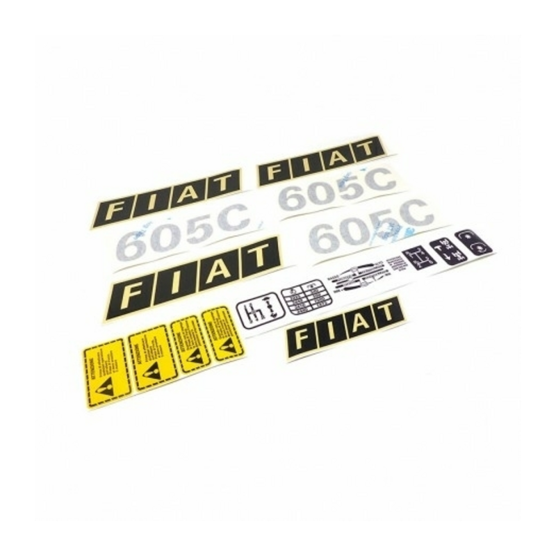 SERIE DECALCOMANIE ADATTABILI FIAT 605C