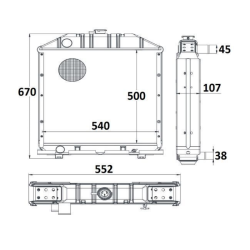 RADIATORE ADATTABILE RIF 5143883