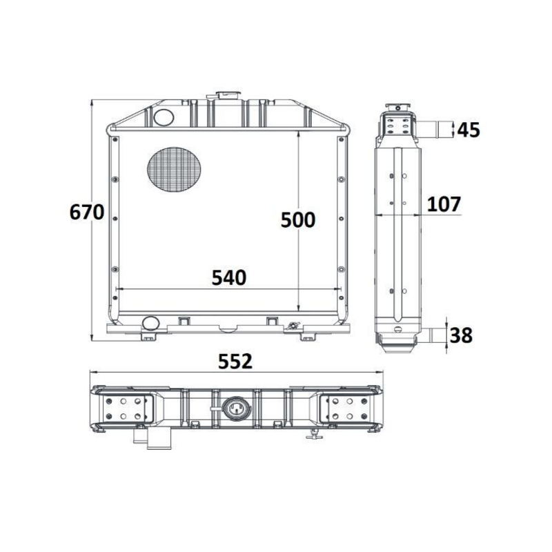 RADIATORE ADATTABILE RIF 5143883