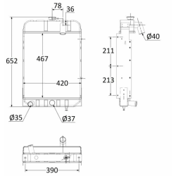 RADIATORE ADATTABILE RIF 576975