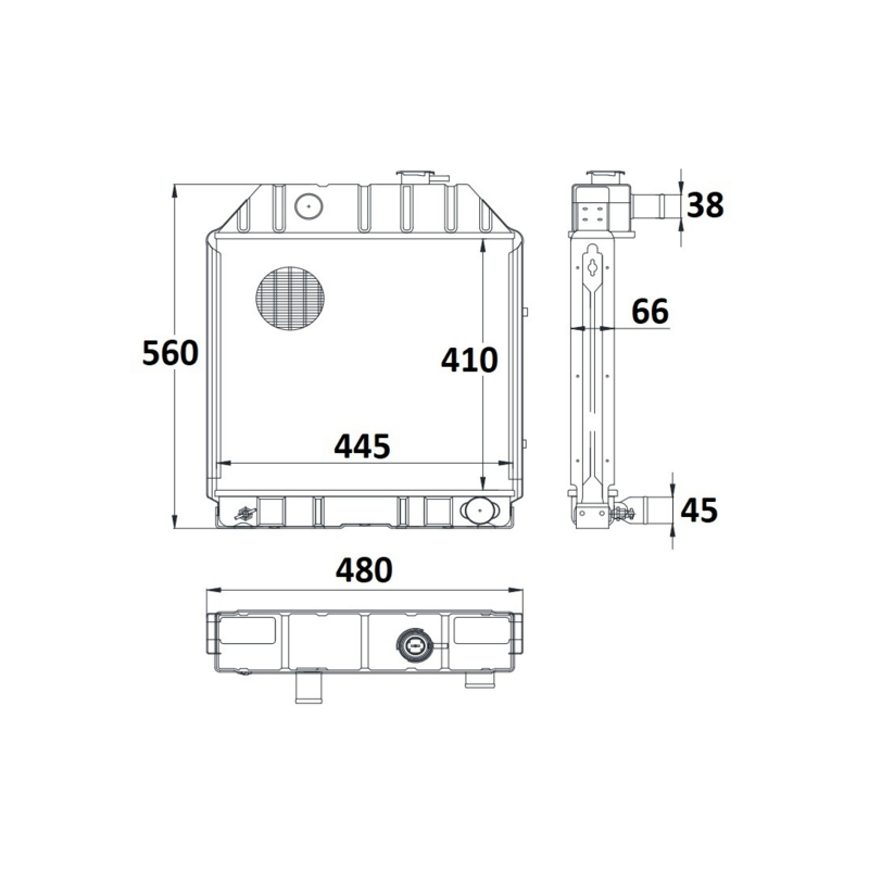 RADIATORE ADATTABILE RIF 81875325