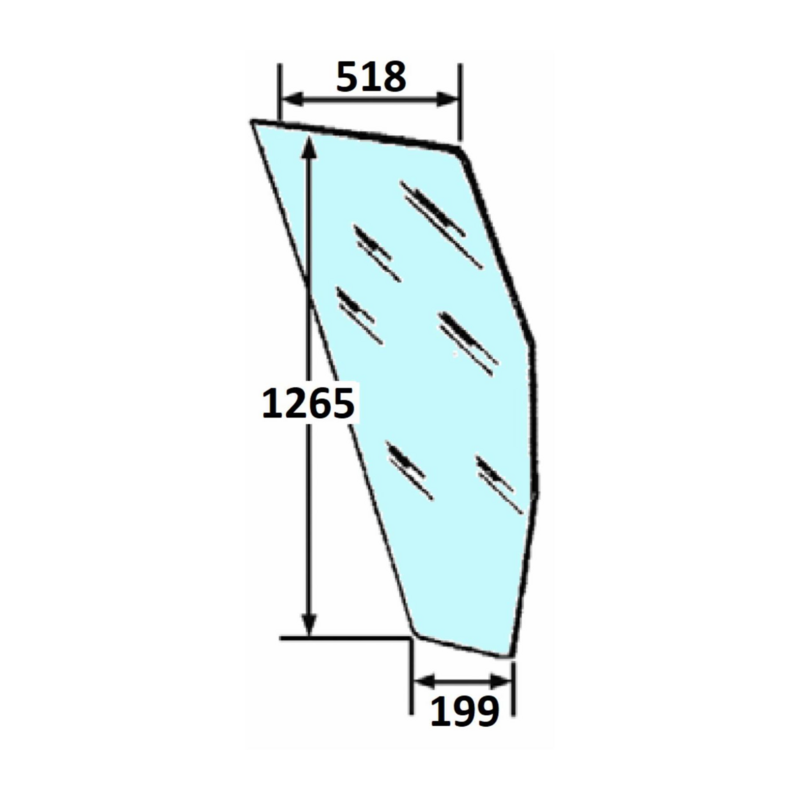 CRISTALLO PORTIERA SINISTRA ADATTABILE A FIAT 5124414