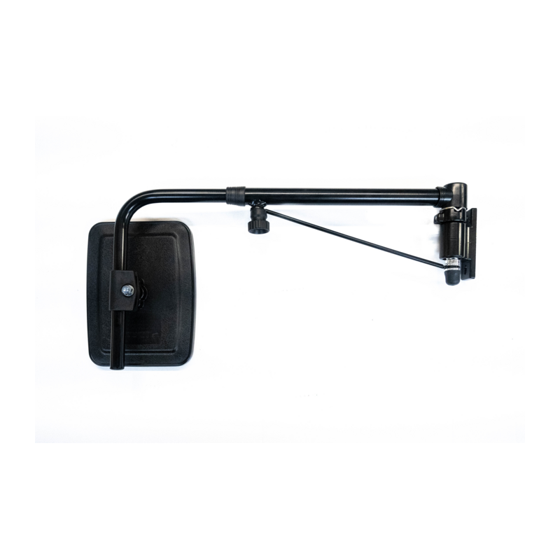 Specchio retrovisore completo dx  con braccio telescopico 545-799 mm, coppa specchio 231x174 mm