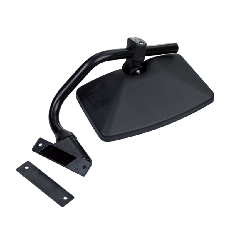 Specchio retrovisore completo dx, misure braccio Ø 20 mm altezza 308 mm e lunghezza 343 mm, coppa specchio 240x152 mm