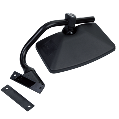 Specchio retrovisore completo dx, misure braccio Ø 20 mm altezza 308 mm e lunghezza 343 mm, coppa specchio 240x152 mm