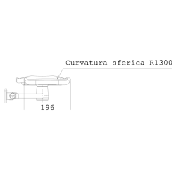 Specchio retrovisore sx completo + specchietto grandangolare